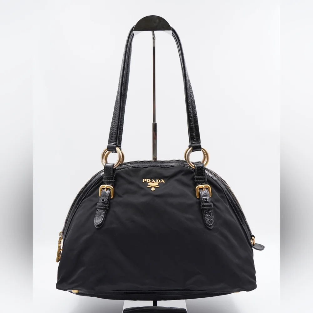E13 💖 Prada Logo Nylon Leather Tots
